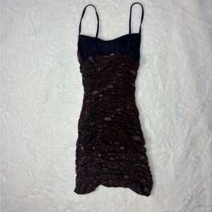 Urban Outfitters Brown and Black Dress